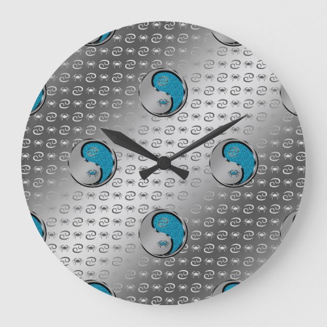 Reloj Redondo Grande El cáncer del cangrejo (Anverso)