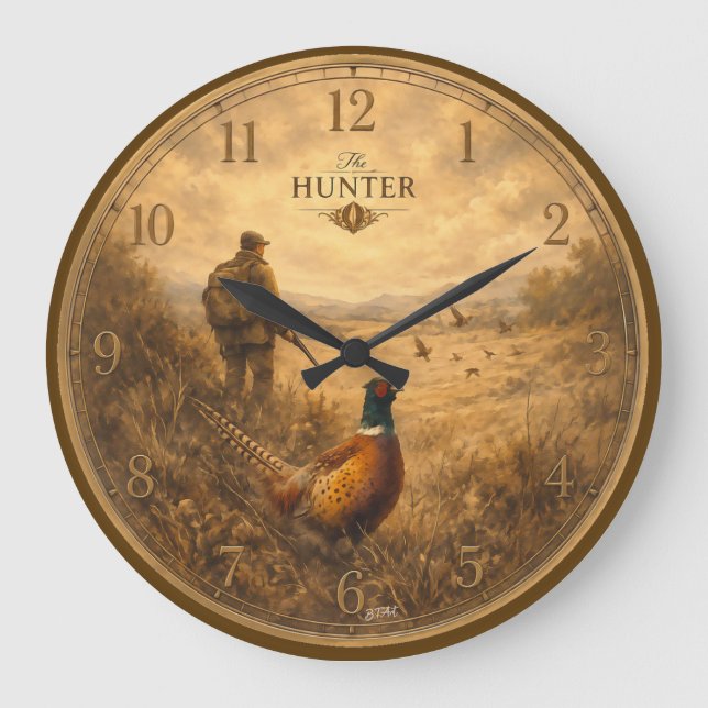 Reloj Redondo Grande El Cazador (Anverso)