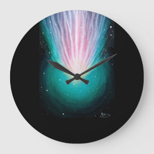 Reloj Redondo Grande El cometa Leonard 