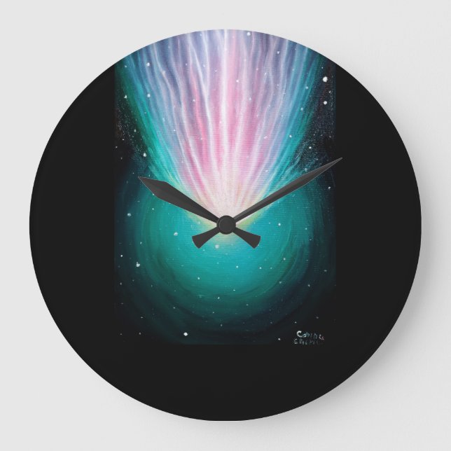 Reloj Redondo Grande El cometa Leonard  (Anverso)