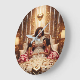 Reloj Redondo Grande El cuidado de la madre a