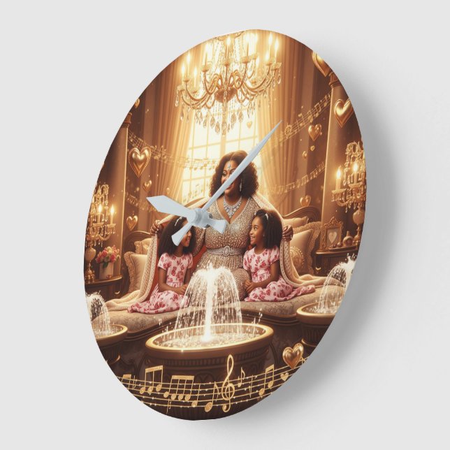 Reloj Redondo Grande El cuidado de la madre D (Ángulo)