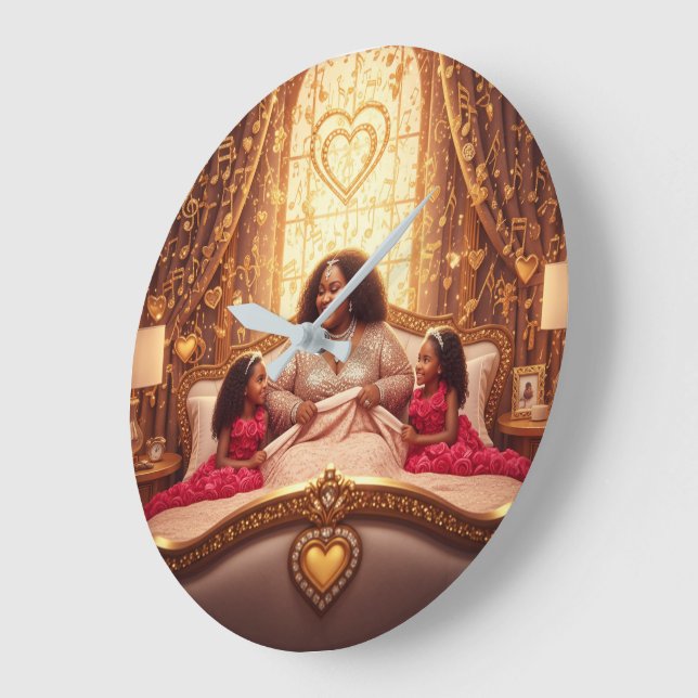 Reloj Redondo Grande El cuidado de la madre D (Ángulo)