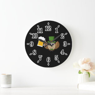 Reloj Redondo Grande El día de San Patrick