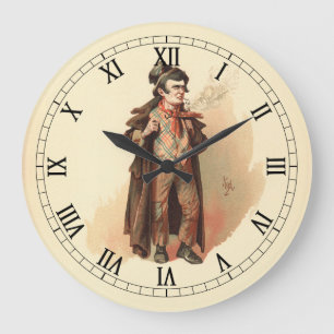 Reloj Redondo Grande El divertido duelo de Kyd, Oliver Twist de Dickens