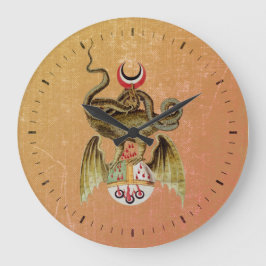 Reloj Redondo Grande El dragón de la alquimia