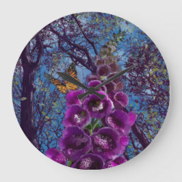 Reloj Redondo Grande El folklore y la mariposa