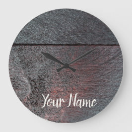 Reloj Redondo Grande El fondo de madera de caoba usado