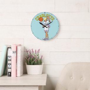 Reloj Redondo Grande El giro de baloncesto de Lola