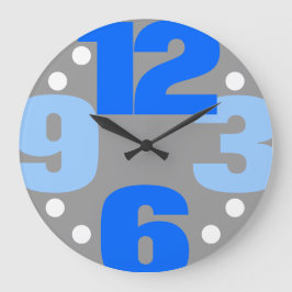 Reloj Redondo Grande El gran momento - azul