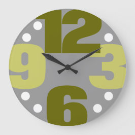 Reloj Redondo Grande El gran momento - oliva