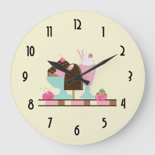 Reloj Redondo Grande El helado del helado y el otro DeliciousTreats