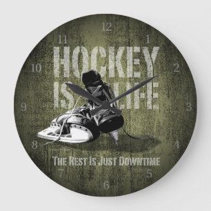 Reloj Redondo Grande El hockey es vida