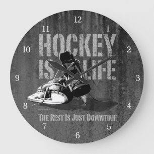 Reloj Redondo Grande El hockey es vida