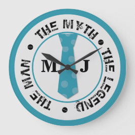 Reloj Redondo Grande El hombre el mito la leyenda nombre personalizado