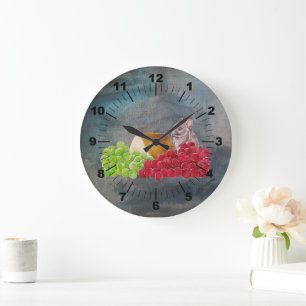 Reloj Redondo Grande El invitado no invitado Pintura de Alfred Fox