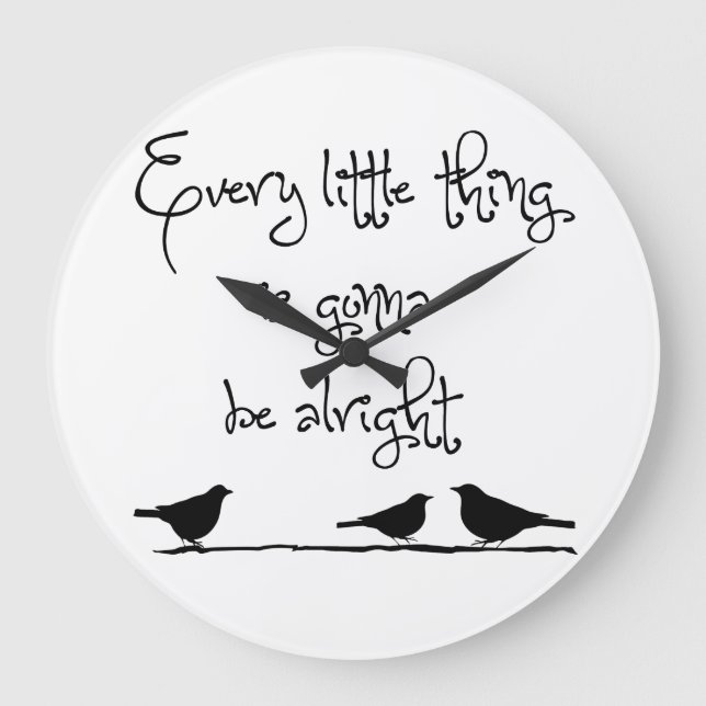 Reloj Redondo Grande El ir a estar bien (Anverso)