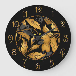 Reloj Redondo Grande El jardín del gato