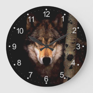Reloj Redondo Grande El lobo fantasma