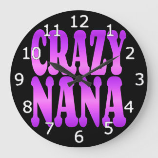 Reloj Redondo Grande El loco Nana en morado