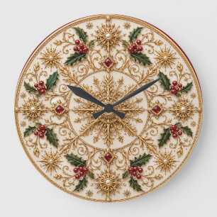 Reloj Redondo Grande El Mandala Imperial de Invierno