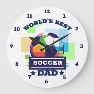 Reloj Redondo Grande El mejor día del padre de los futbolistas del mund