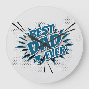 Reloj Redondo Grande El mejor padre jamás
