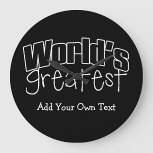 Reloj Redondo Grande El mejor Personalizado del mundo