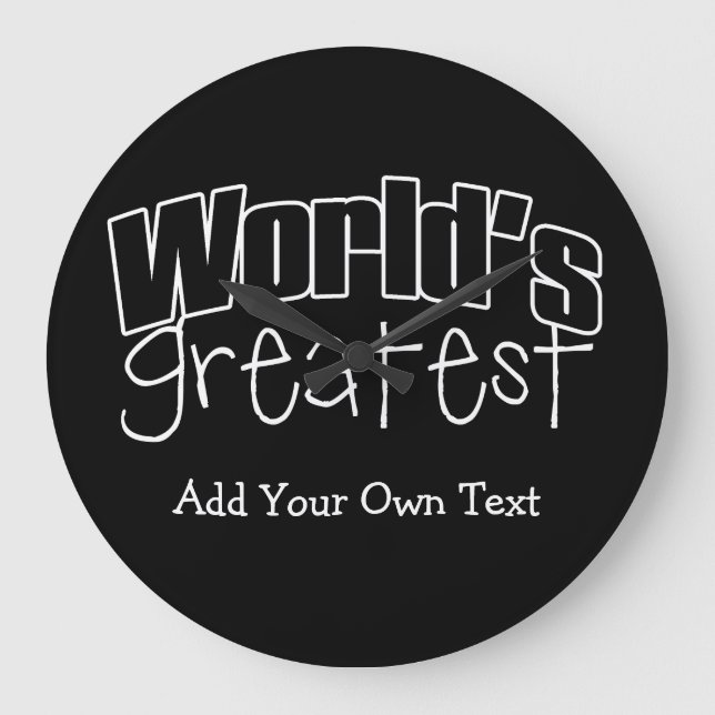 Reloj Redondo Grande El mejor Personalizado del mundo (Anverso)