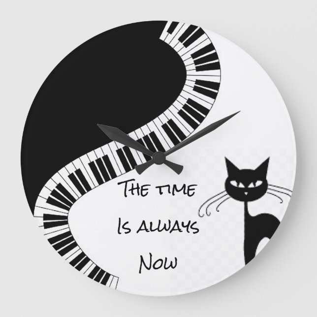 Reloj Redondo Grande "El momento es siempre ahora" (Anverso)