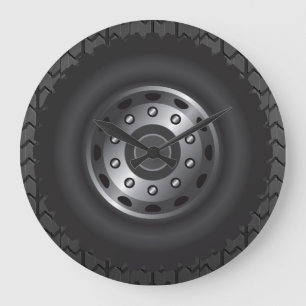 Reloj Redondo Grande El monster truck cansa #1