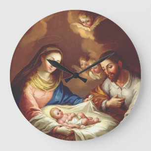 Reloj Redondo Grande El nacimiento de Jesucristo