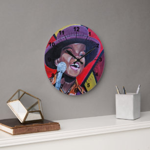 Reloj Redondo Grande El Niño Prodigio Pintura de Alfred Fox