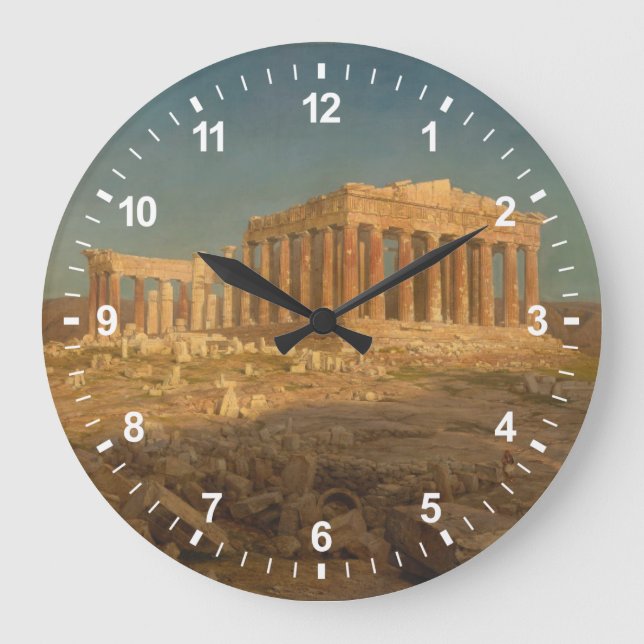 Reloj Redondo Grande El Parthenon (Anverso)