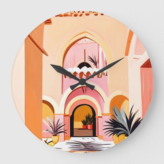 Reloj Redondo Grande El patio (Anverso)