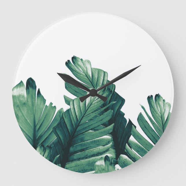 Reloj Redondo Grande El plátano verde deja el sueño #1 (Anverso)