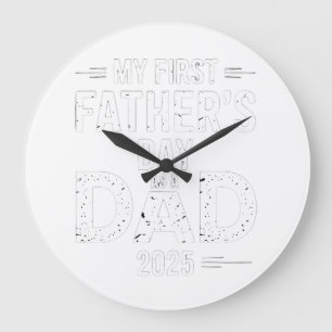 Reloj Redondo Grande El primer día de mi padre como padre 2025