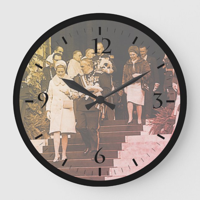 Reloj Redondo Grande El príncipe Alberto y la princesa Grace La (Anverso)