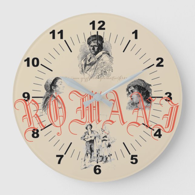 Reloj Redondo Grande "El pueblo gitano" (Anverso)