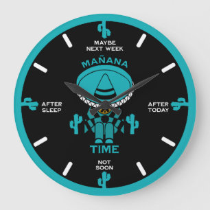 Reloj Redondo Grande El regalo de la persona perezosa