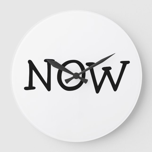 Reloj Redondo Grande El reloj grande "Now" (Anverso)
