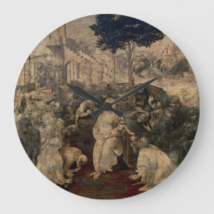 Reloj Redondo Grande El renacimiento de Leonardo da Vinci