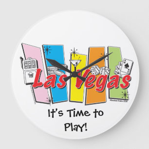 Reloj Redondo Grande El retro de Las Vegas