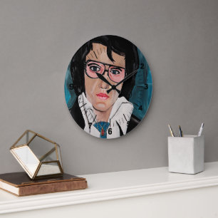 Reloj Redondo Grande El Rey Pintura de Alfred Fox