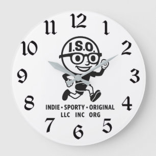 Reloj Redondo Grande El sombrero ISO