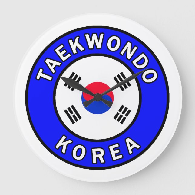 Reloj Redondo Grande El Taekwondo (Anverso)