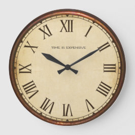 Reloj Redondo Grande El tiempo es costoso