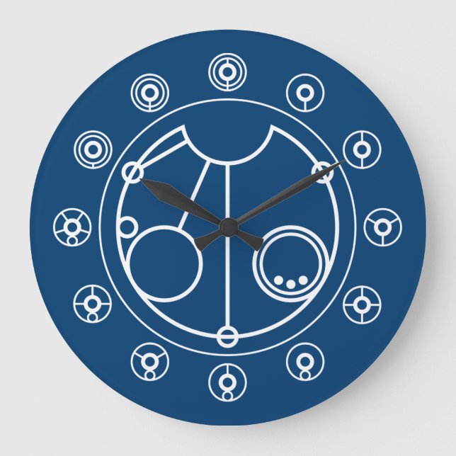 Reloj Redondo Grande El tiempo es una ilusión (Anverso)