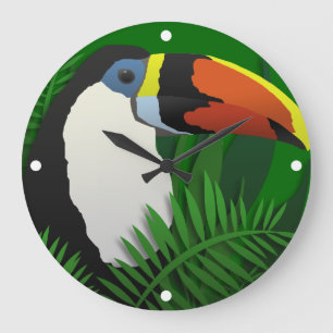 Reloj Redondo Grande El Toucan magnífico
