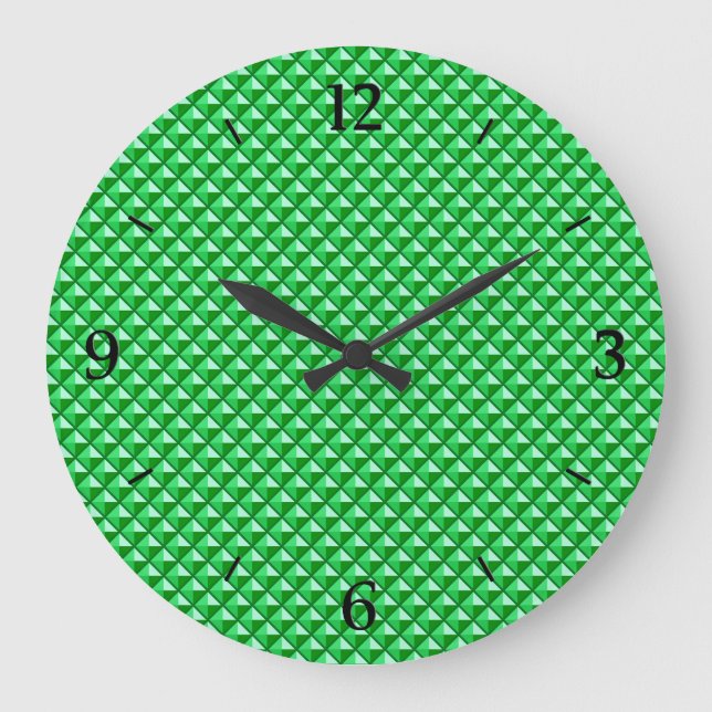Reloj Redondo Grande El verde esmeralda, mirada del esmalte, tachonó (Anverso)